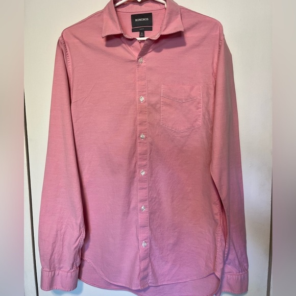Bonobos Stretch Slim Button-Down Shirt SIZE M LONG - Picture 2 of 6
